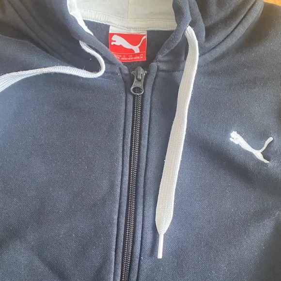 SOLD SOLD SOLD Puma Black Zip-Up Hoodie M - Picture 5 of 15